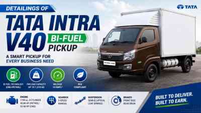 Detailings Of Tata Intra V40 Bi-Fuel Pickup